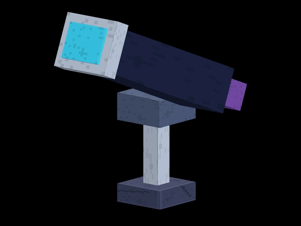 An observatory instrument for a world of floating temples, broken towers and distant stars.