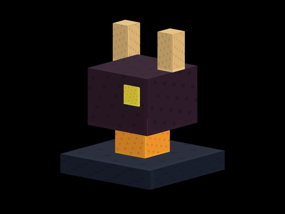 A horned dragon head on a dark plinth, preserving the encounter's golden eyes and ember colors.